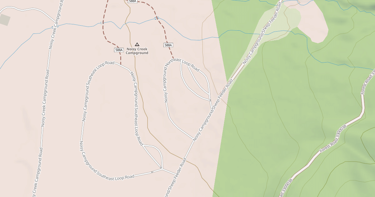 Map preview of NOISY CAMPGROUND NE LOOP
