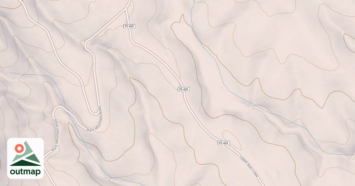 Map of UPPER BAD CREEK