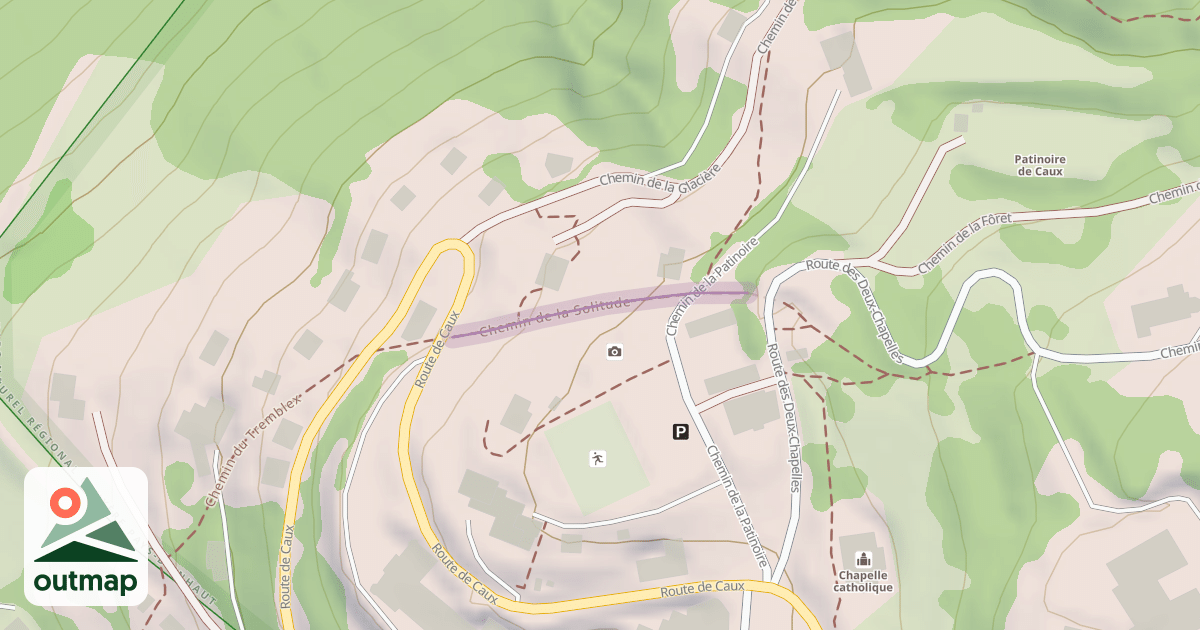 Map of Chemin de la Solitude