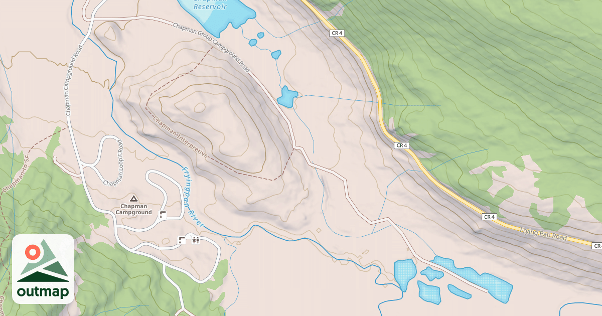 Map of CHAPMAN GROUP CAMPGROUND