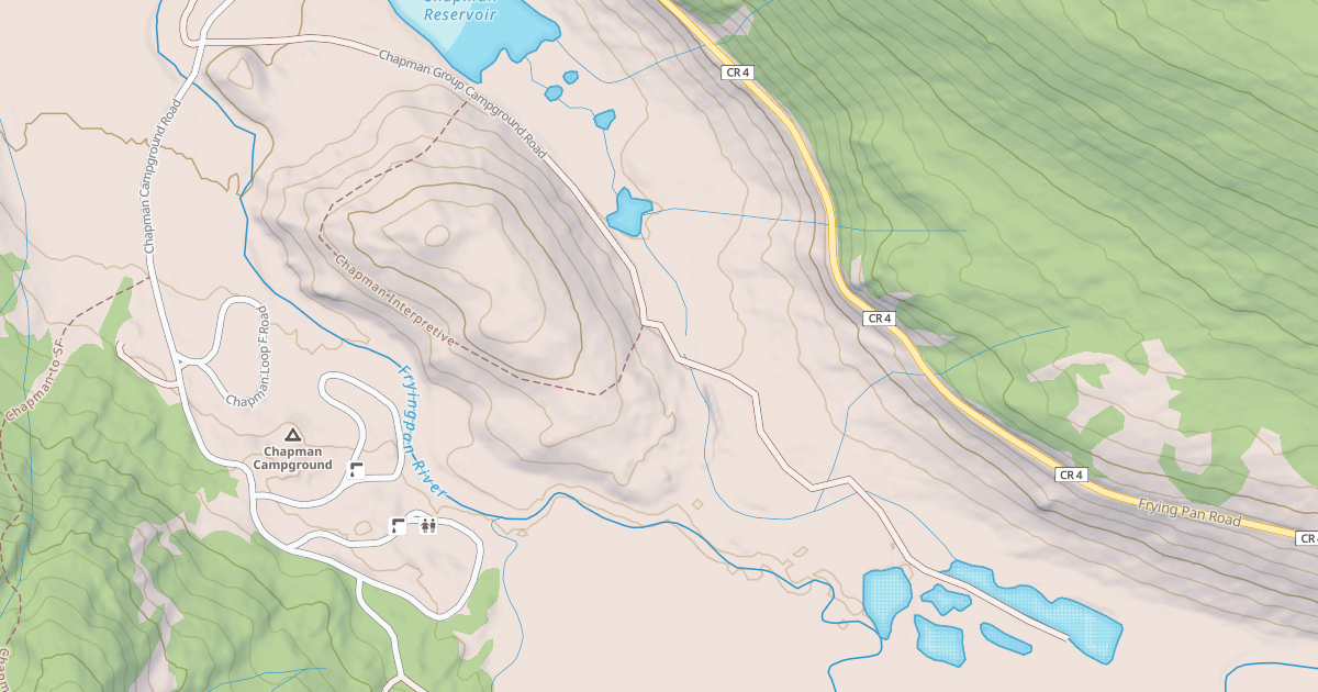 Map preview of CHAPMAN GROUP CAMPGROUND