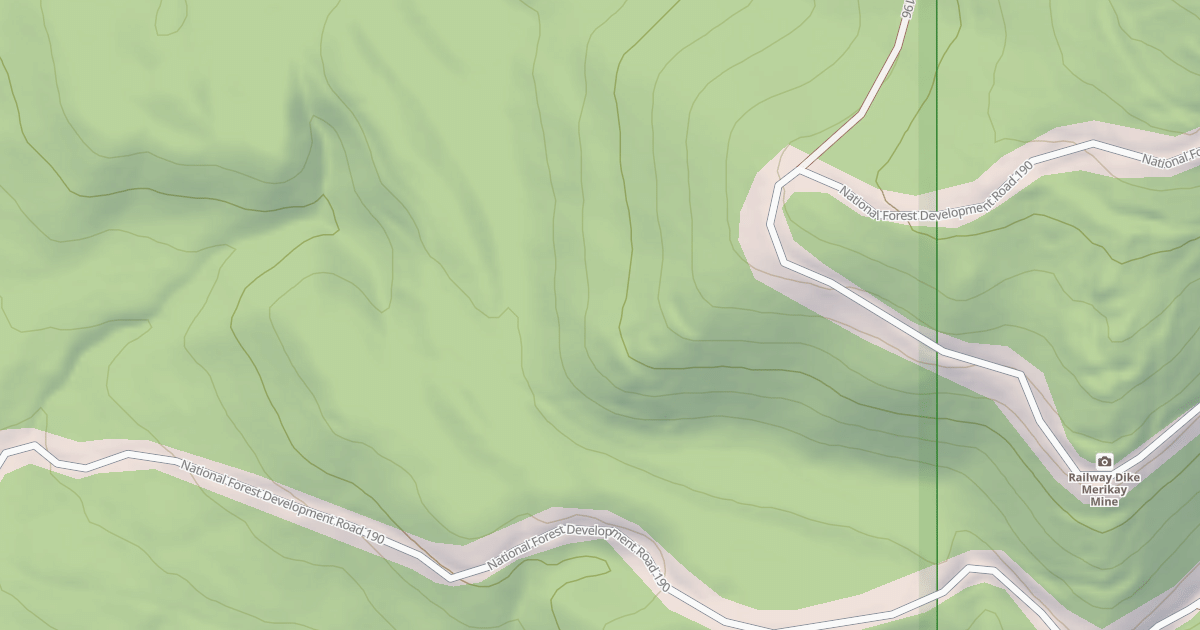 Map preview of USFS Motor Vehicle Use Map Roads {9021C70B-AFE9-4370-9F55-24F61121B371}