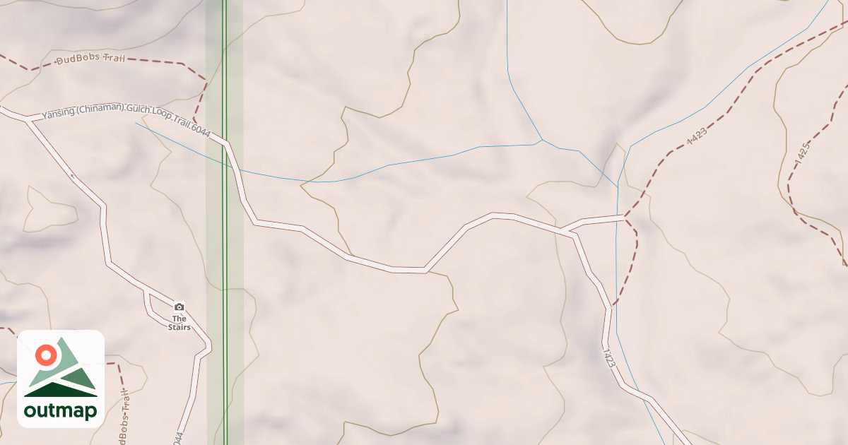 Map of CHINAMANS GULCH/CARNAGE CANYON