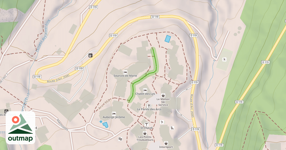 Map of Allée du Mont Blanc