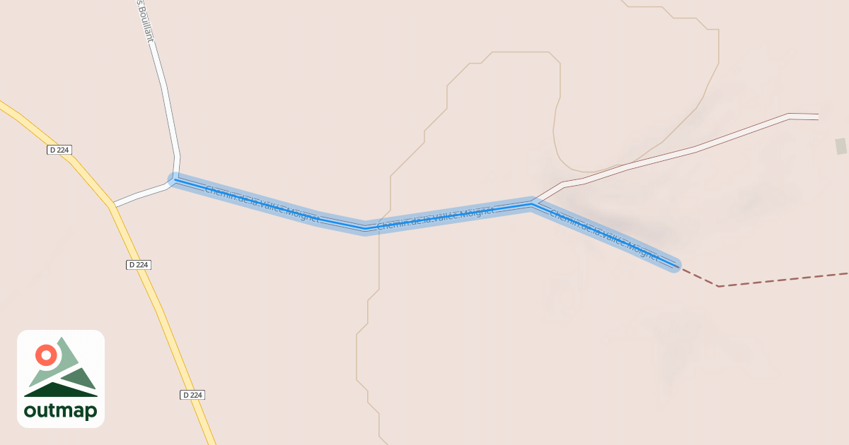Map of Chemin de la Vallée Moignet