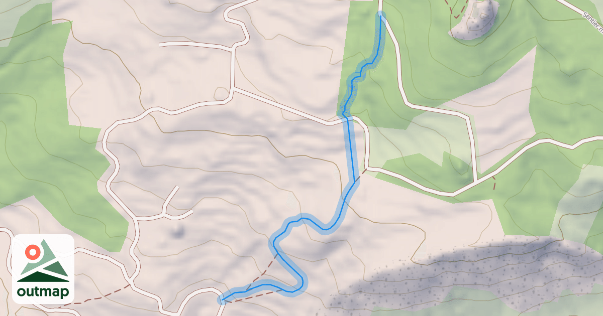 Map of Sentier du Pas du Moine