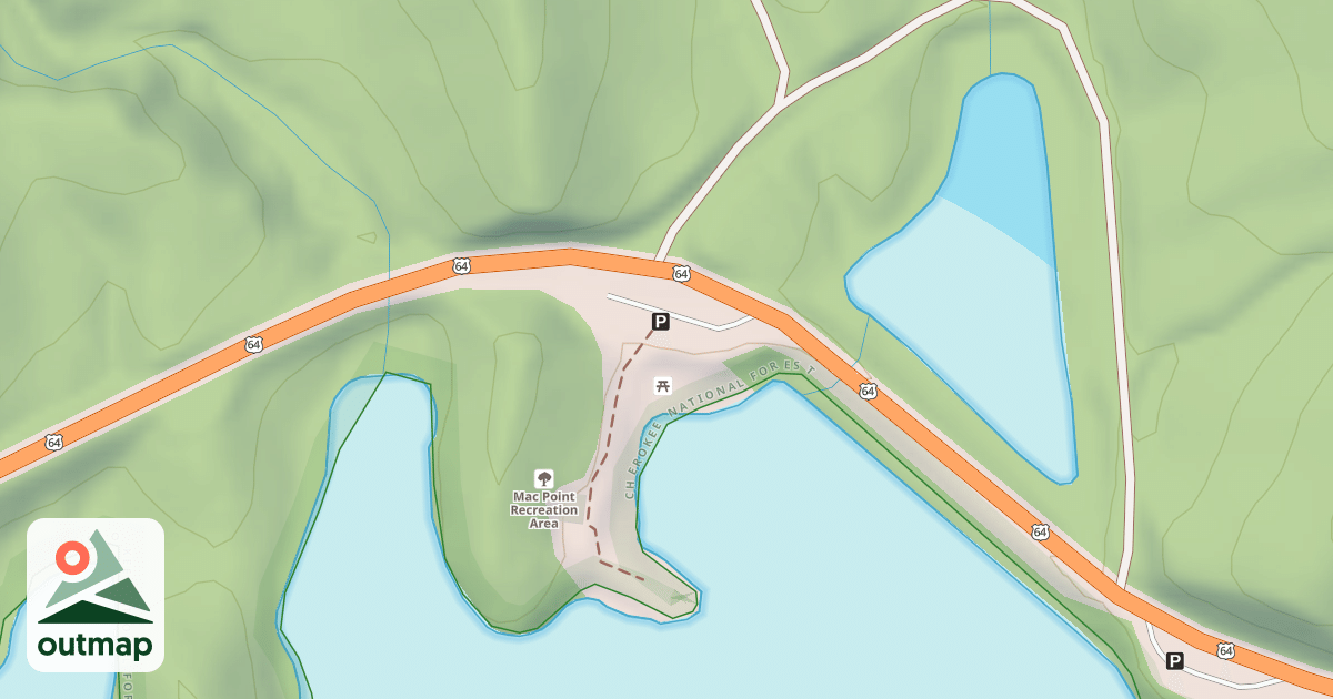 Map of MAC POINT REC.AREA
