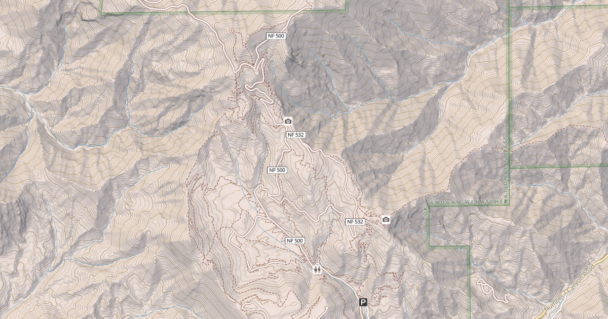 Map preview of HORSE LAKE MTN ROAD