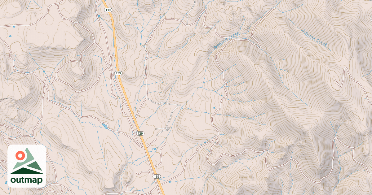 Map of JOHNSON CREEK