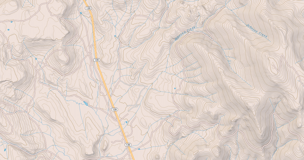 Map preview of JOHNSON CREEK