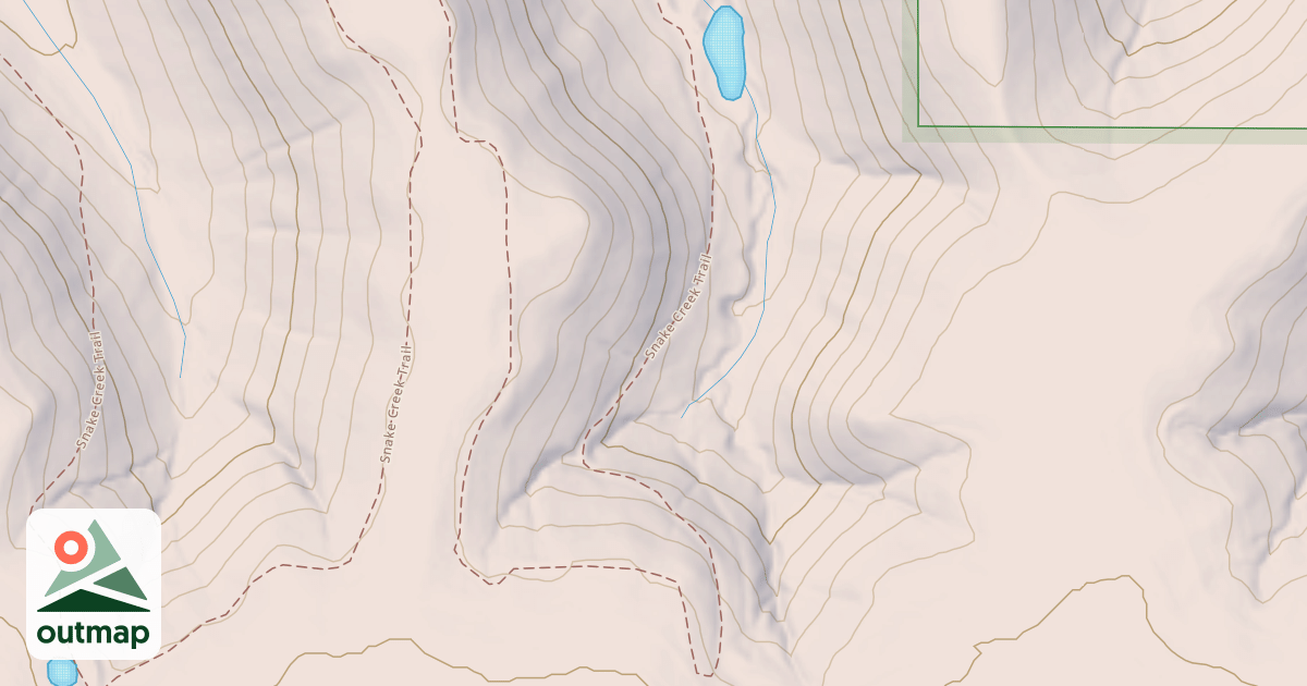 Map of Snake Creek Trail