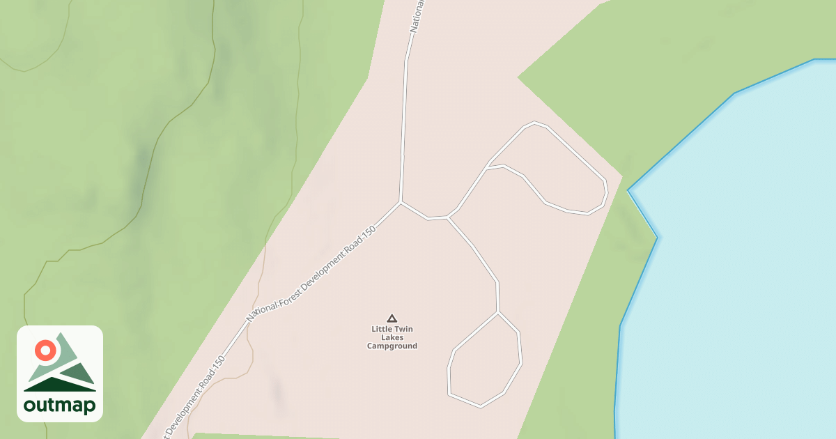 Map of LITTLE TWIN CAMPGROUND BEACH