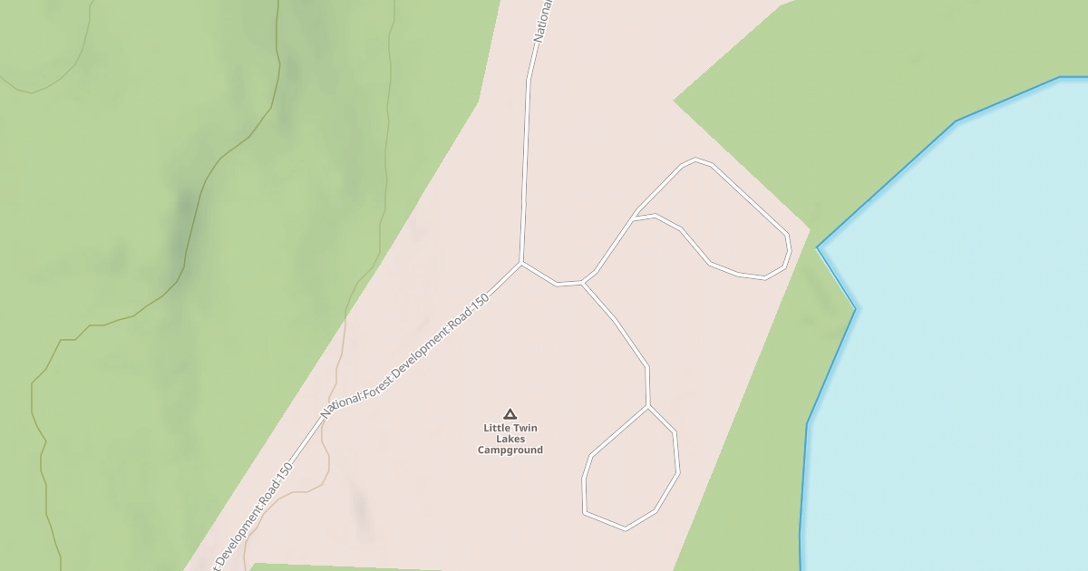 Map preview of LITTLE TWIN CAMPGROUND BEACH