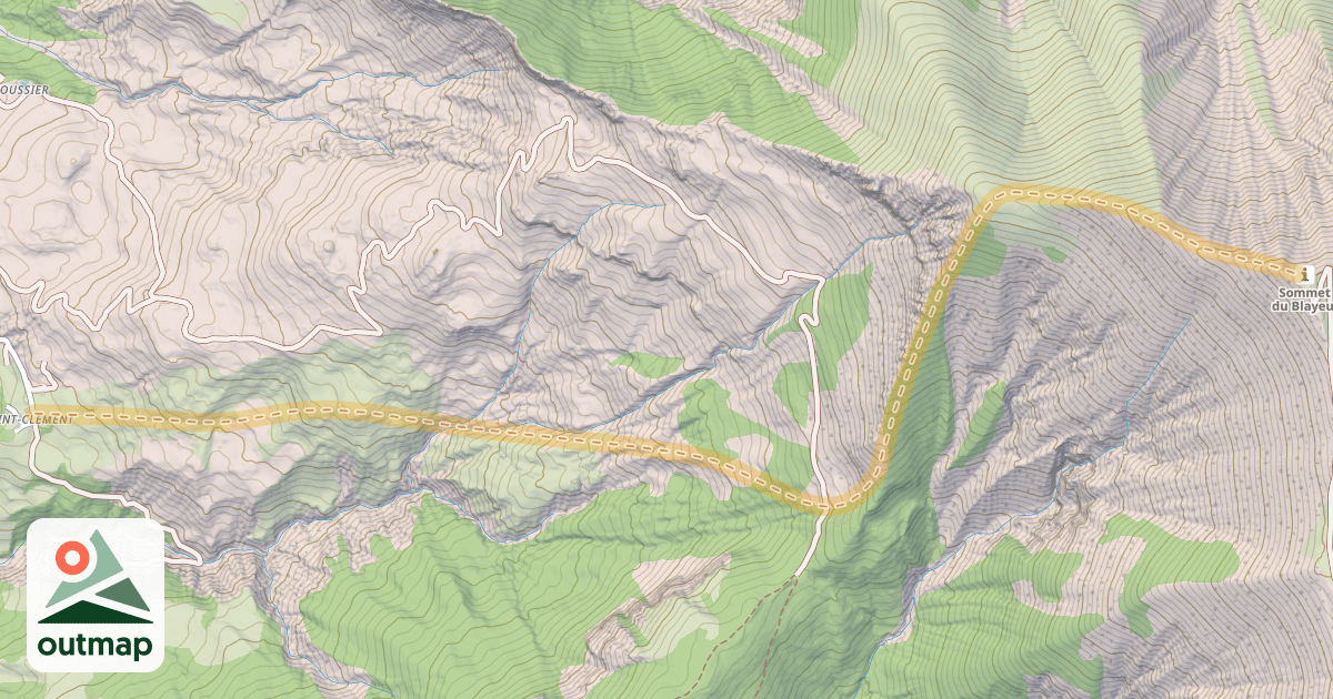 Map of Bayeul — Saint-Clément
