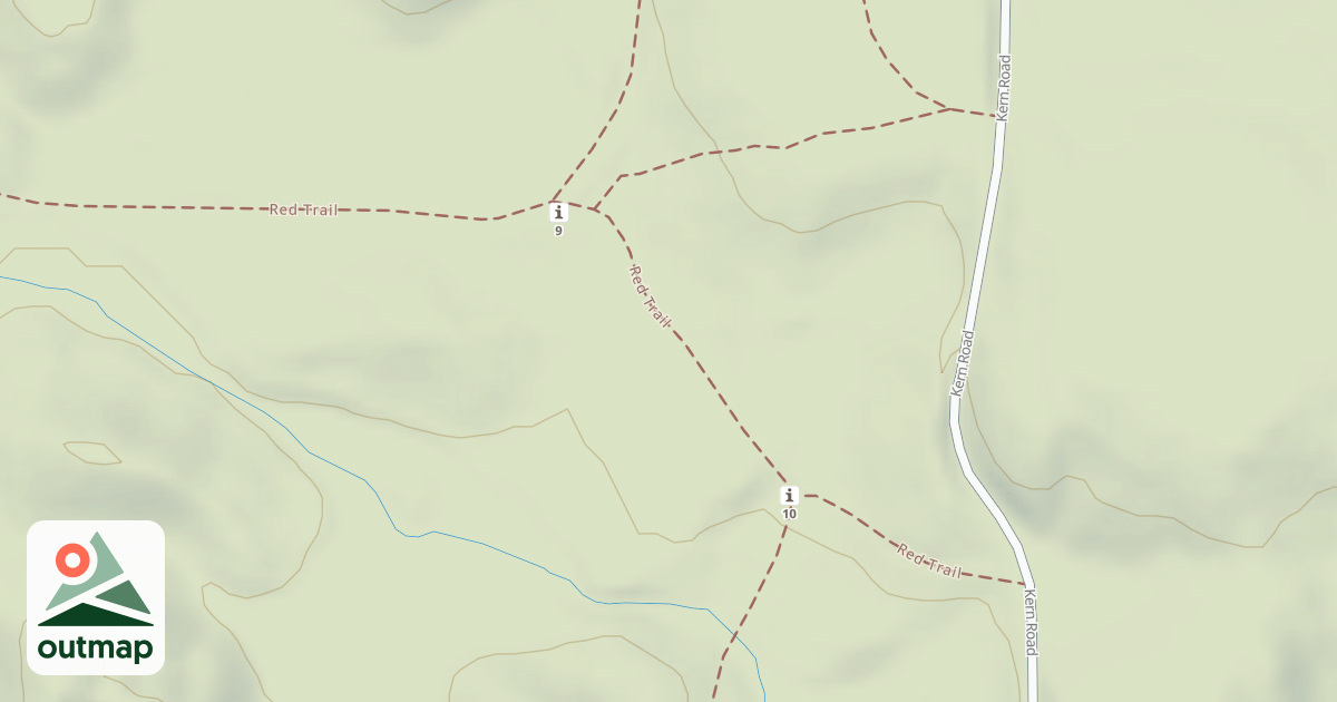 Map of Bald Mountain Rec. Area - Red Trail