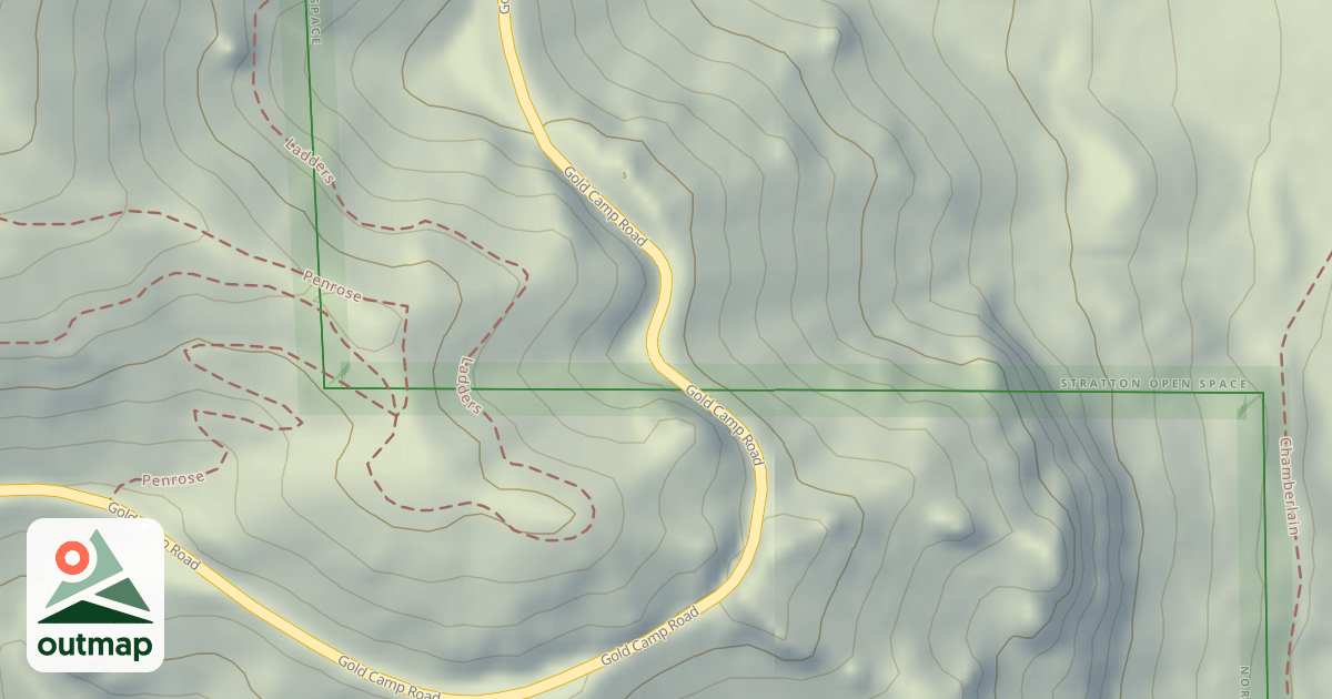 Map of GOLD CAMP