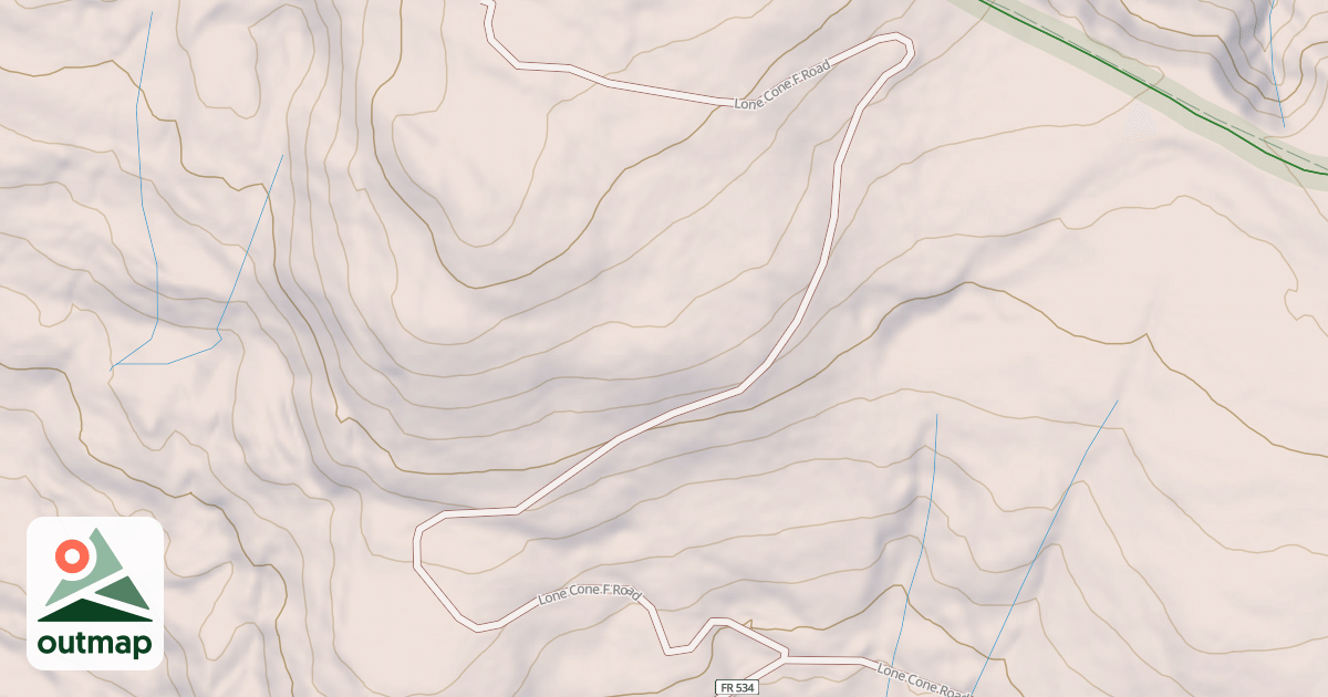 Map of LONE CONE F