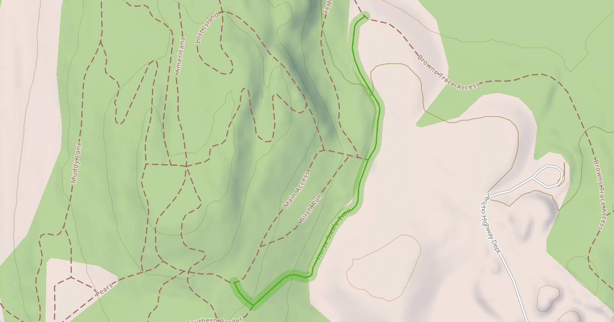Map preview of Horse Swale Trail