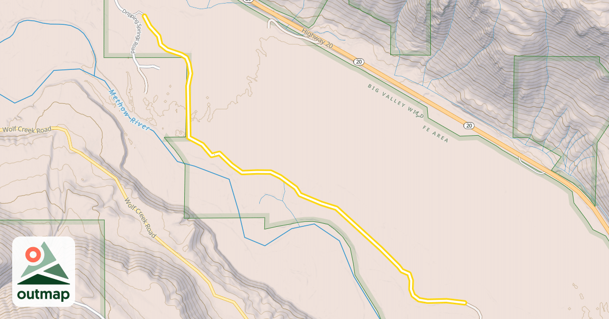 Map of Big Valley (Inner Loop)