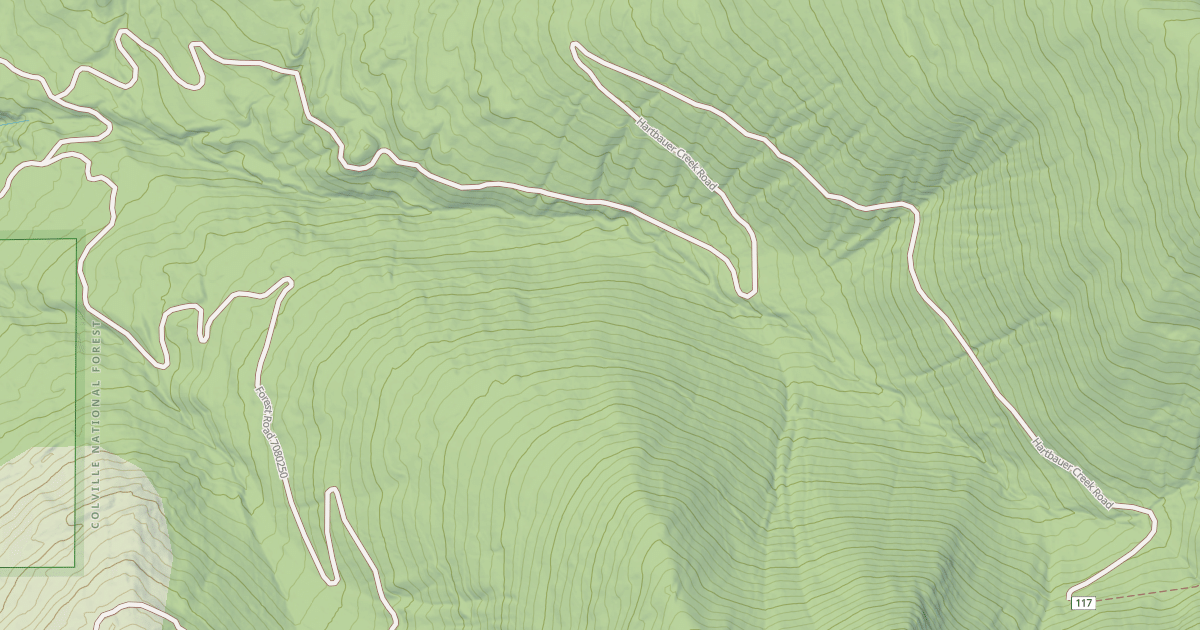 Map preview of HARTBAUER CREEK