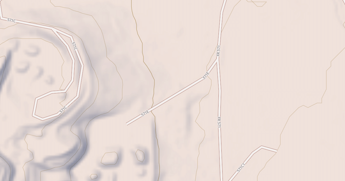 Map preview of USFS National Forest System Roads {0E22654B-4250-492D-AE18-C6E4C87365D4}