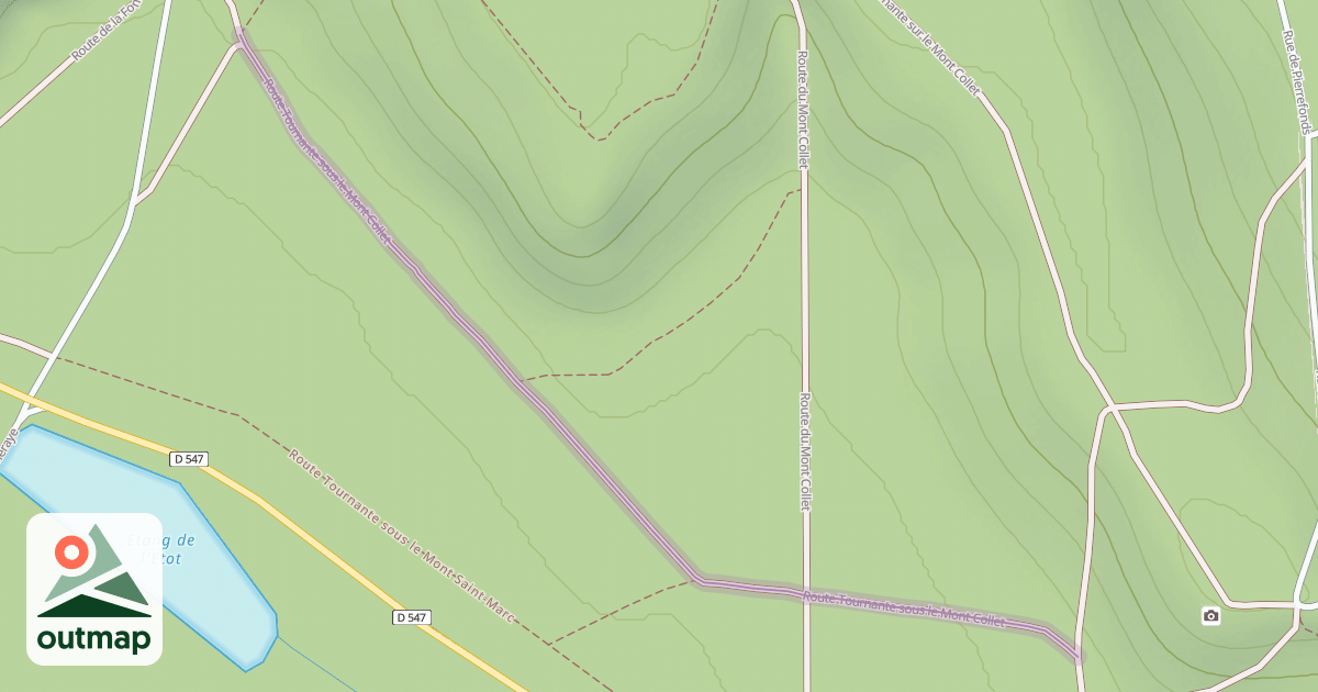 Map of Route Tournante sous le Mont Collet