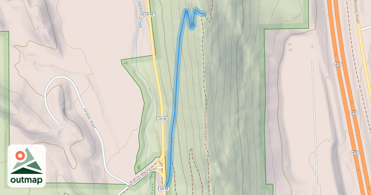 Map of Red Rocks Trail