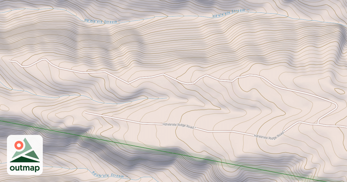 Map of Haeleele Ridge Road