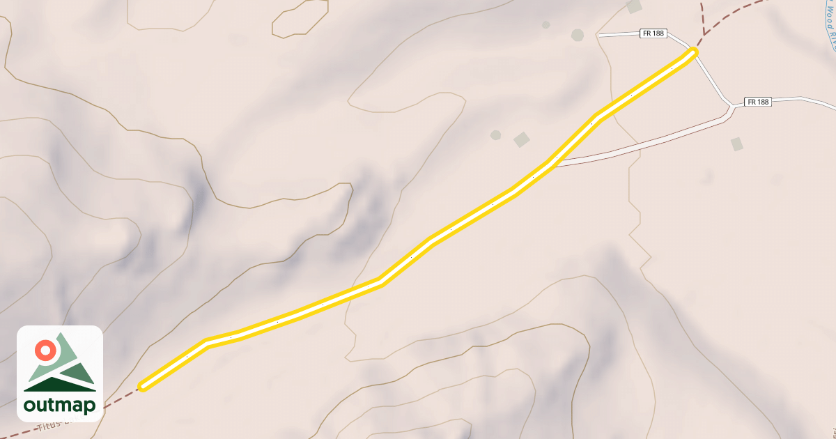 Map of Titus Creek Trail