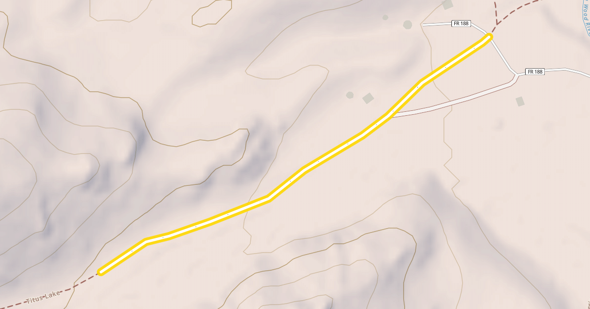 Map preview of Titus Creek Trail