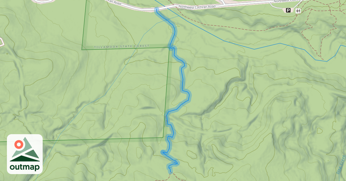 Map of Gales Creek Trail