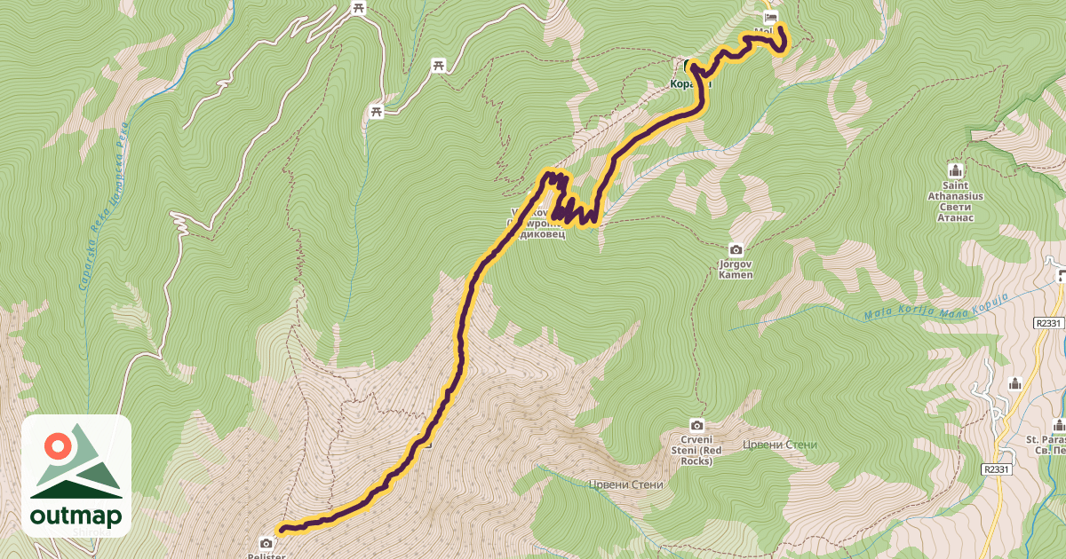 Map of Rocky Trail