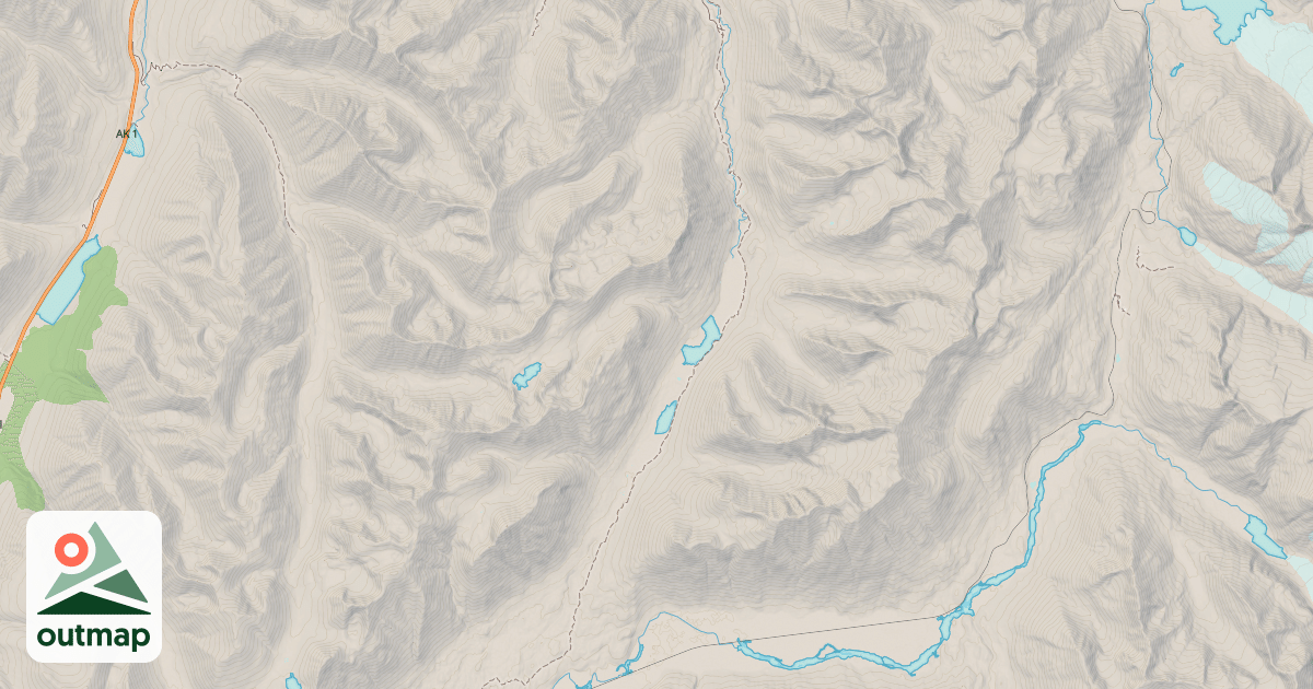 Map of Iditarod National Historic Trail