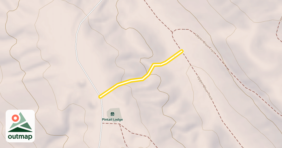 Map of Upper Blue Trail