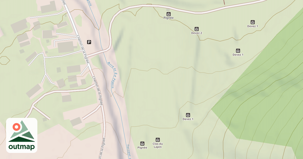 Map of Espace Snowpark