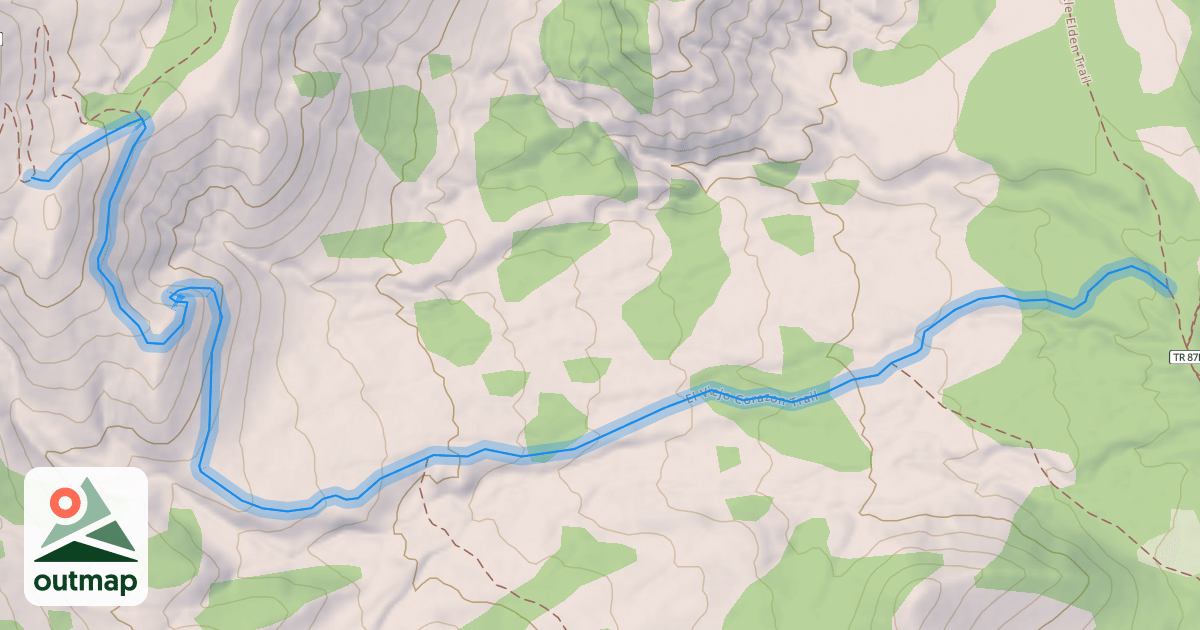 Map of El Viejo Corazon Trail