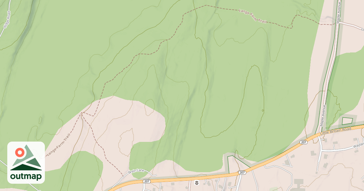 Map of Lange Farm Trail