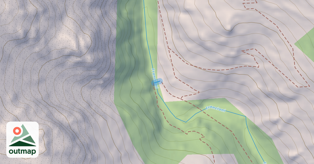 Map of Pont de Francioni