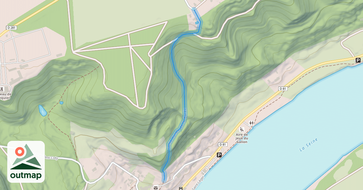 Map of Sente Rurale de la Aurée