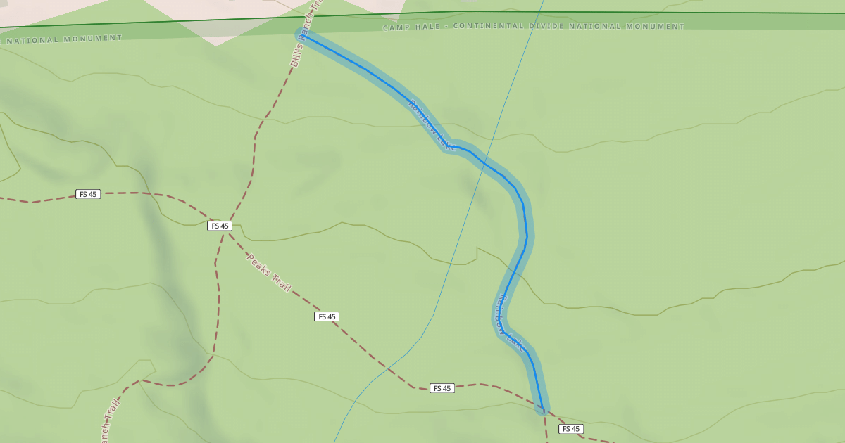 Map preview of Rainbow Lake