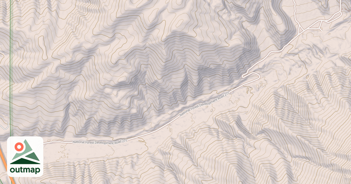 Map of BLOWOUT CANYON