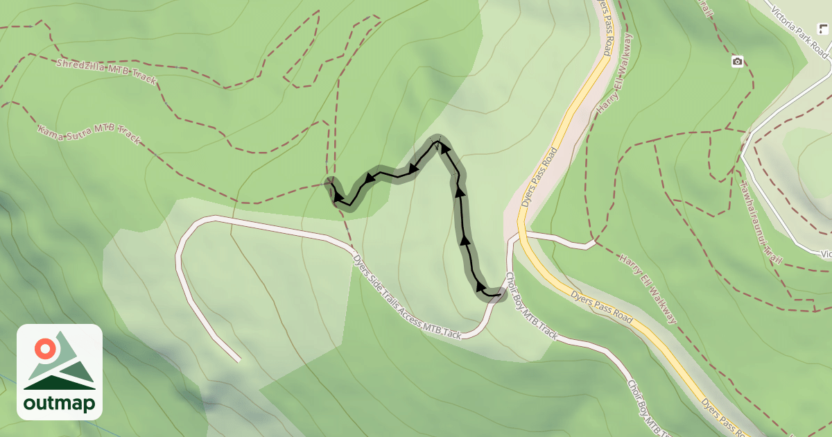 Map of Captian Cook MTB Track