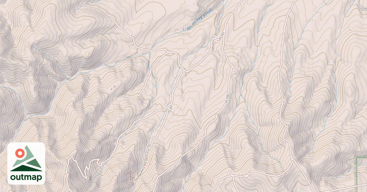 Map of LITTLE VALLEY CREEK
