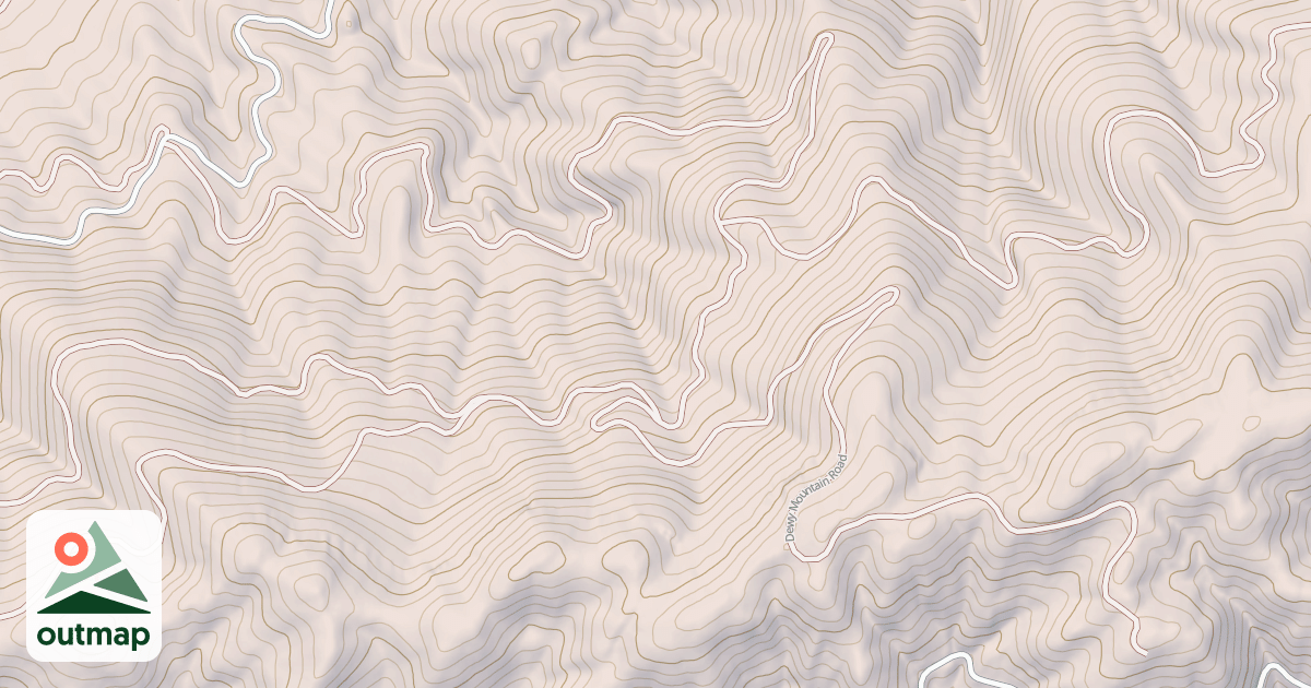 Map of DEWEY MOUNTAIN