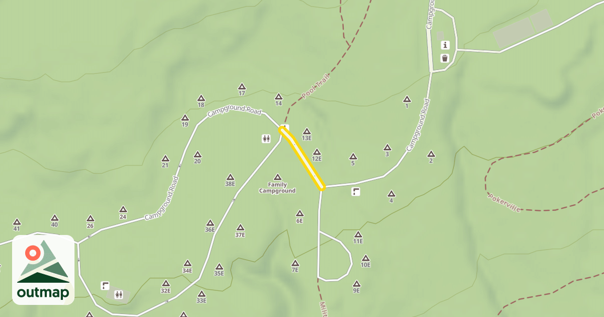 Map of Campground Road