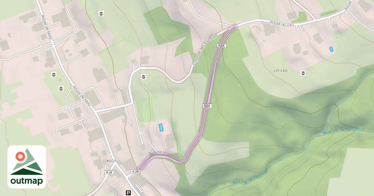 Map of Chemin des Cris