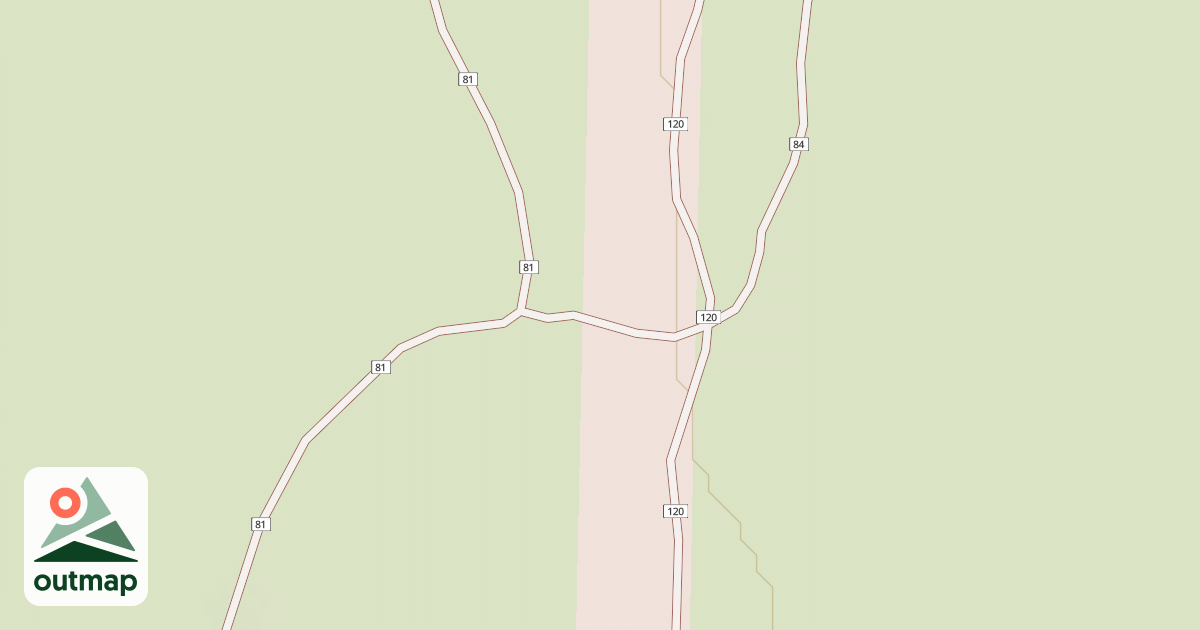 Map of Millican Plateau Tr 84