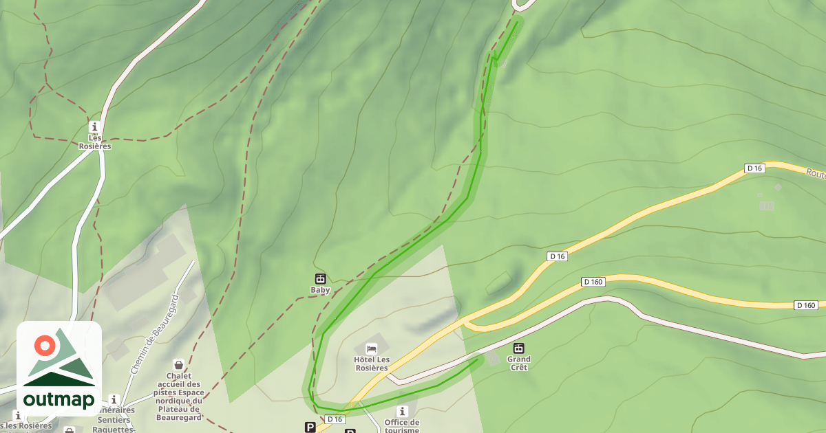 Map of Croix Fry - Etale