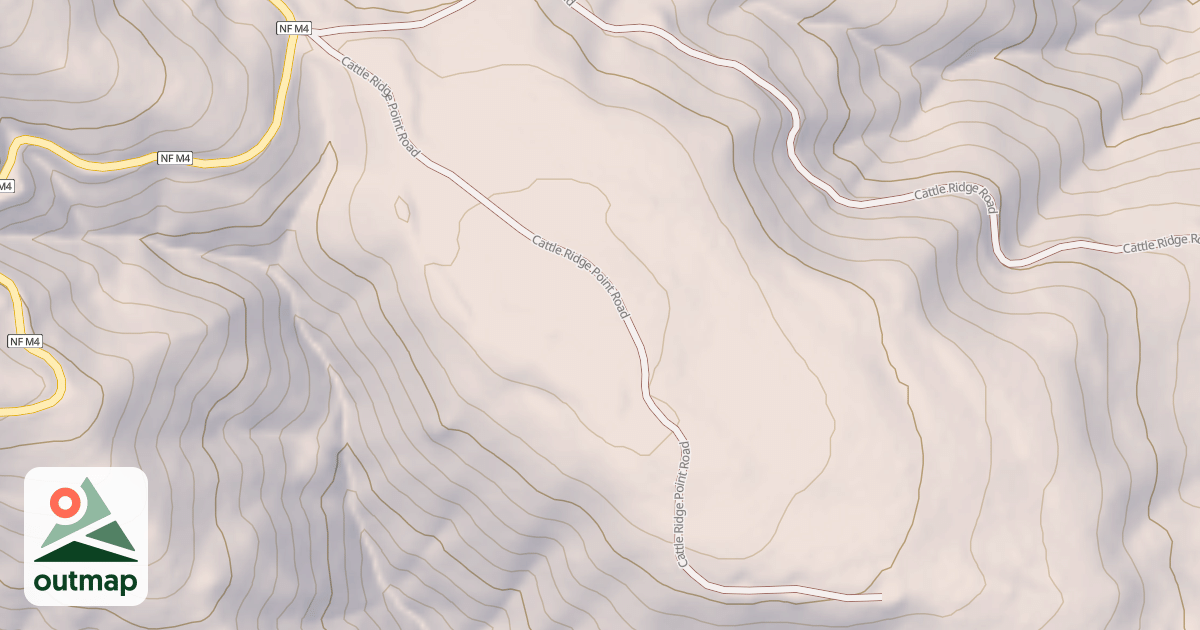 Map of CATTLE RIDGE POINT