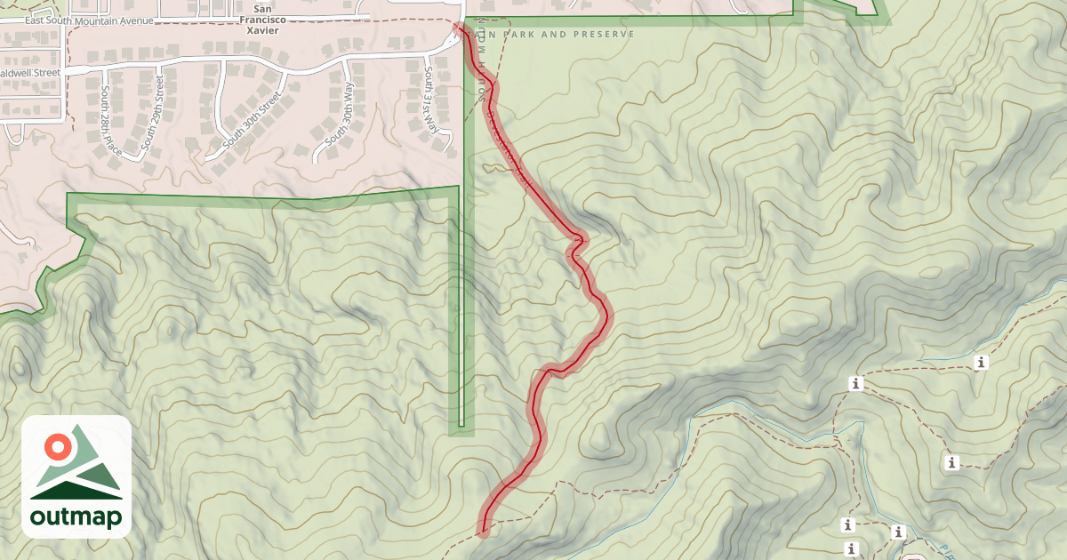 Map of Devestator Trail